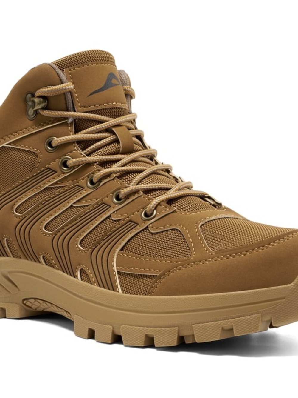 Men's Brown Waterproof Hiking Boots, Outdoor Trail Shoes WR6